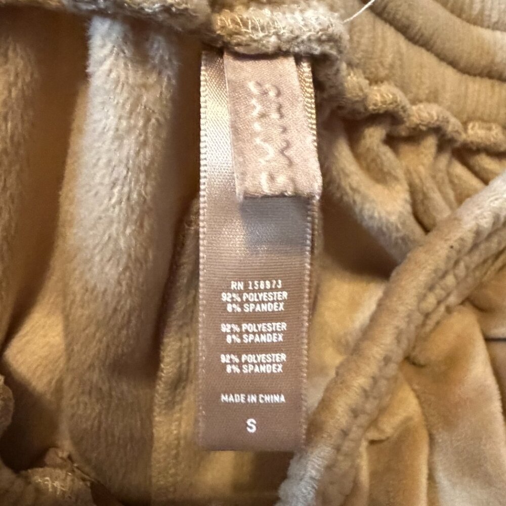 SKIMS Tan Beige Soft‎ Velour Jogger Sweatpants Small - Picture 4 of 10